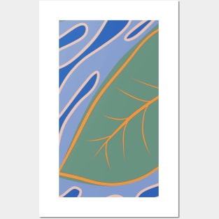 River leaves Posters and Art